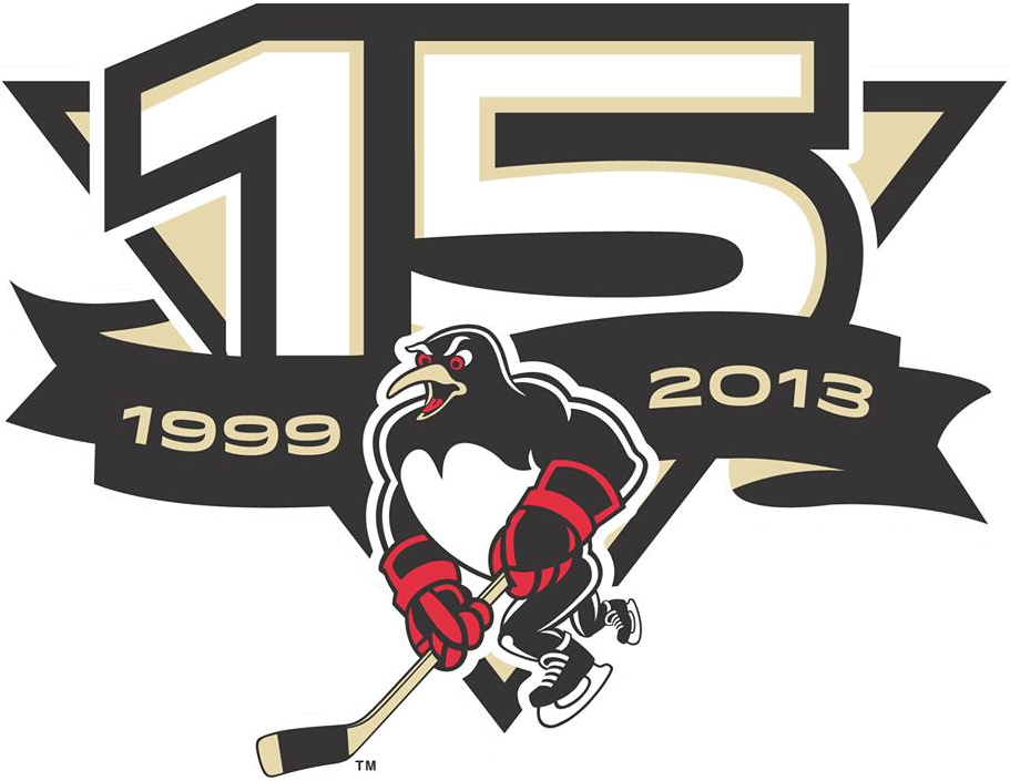 Wilkes-Barre Scranton Penguins 2013 14 Anniversary Logo iron on heat transfer